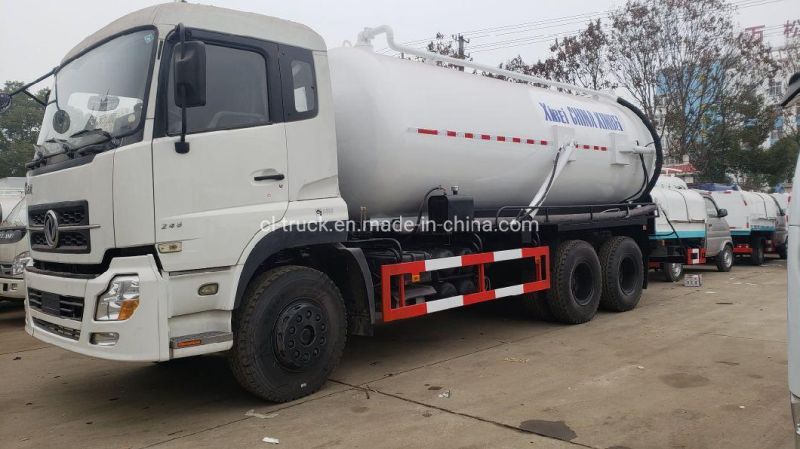 Dongfeng Kinland Heavy Duty 6X4 20m3 18m3 Vacuum Toilet Sewage Suction Truck for Sale