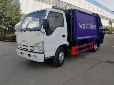 Isuzu 4X2 5m3 5000liters Rear Loader Refuse Compactor Trucks for Waste Collection
