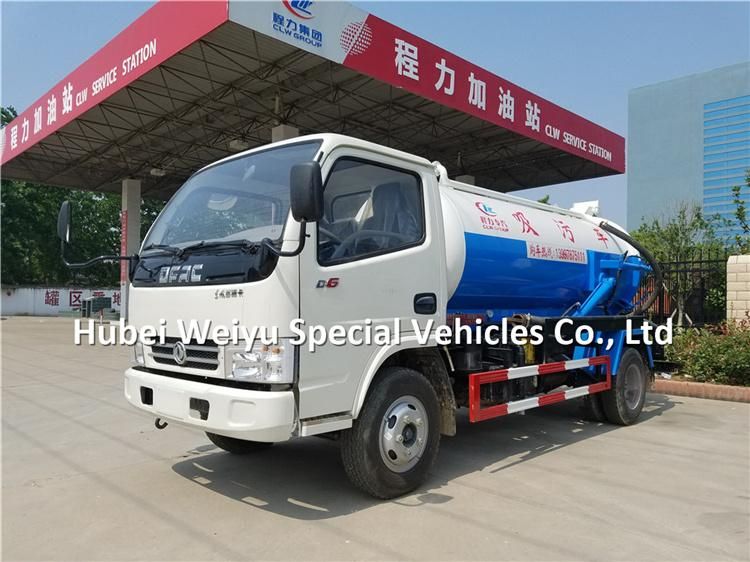 4000liters Sewage Water Truck 4tons Vacuum Sewer Cessipit Emptier Truck