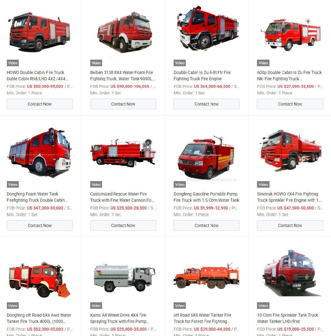 Suzu Ftr Fire Pumper Truck (10 Ton Water Tanker Tender)