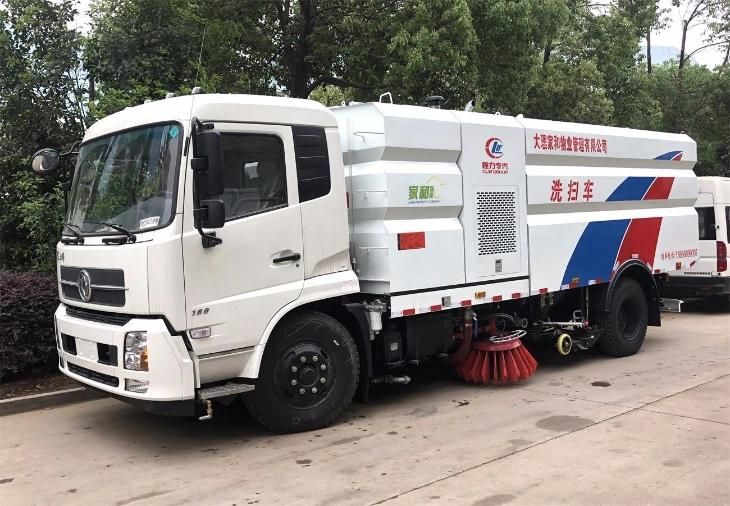 Self Propelled Mechanical Runaway Sweeping Vehicle 12cbm Truck Mounted Road Sweeper