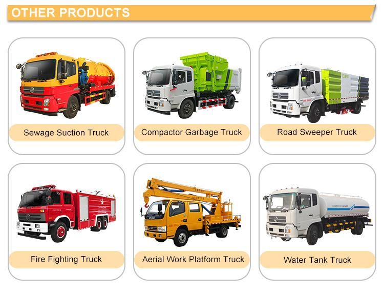 Dongfeng 4X2hydraulic Lifter Garbage Truck Hanging Bucket Garbage Truck