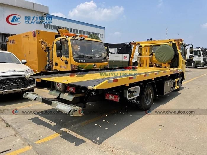 China Hot Sale 4X2 3ton 5tons 6t Platform Wrecker Truck Towing Truck for Road Recovery Rescue