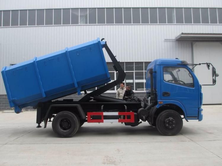 Stainless Steel Garbage Treatment 7cbm 8cbm 9cbm Refuse Waste Container Hook Lift Garbage Bin Truck