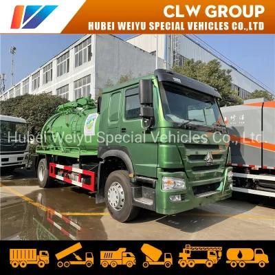 HOWO 4X2 Type 8000liters 8cbm 8tons Vacuum Sewage Suction Tanker Truck Septic Tank Truck for Sanitation Services