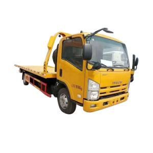 Euro V China Slide Flat Bed Recovery Truck Isuzu Brand 6 Meters 5tons Towing Trucks