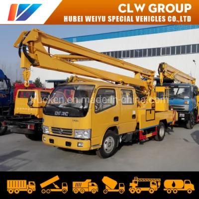 Electrical Pole 18m 20m Crane Hoisting Skylift Cherry Picker Double Cabin Dongfeng Sky Lift Bucket Truck 22meters