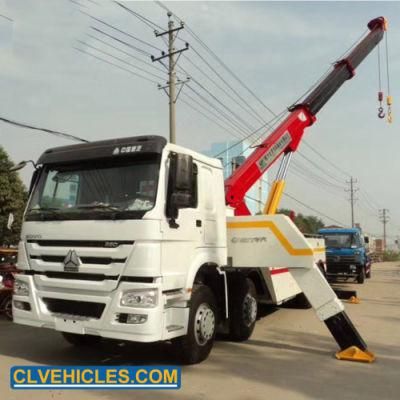 HOWO 12 Wheelers 30t Special Vehicle Wrecker Tow Truck Rotator