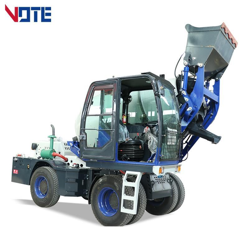 Self Loading Concrete Mixer Truck