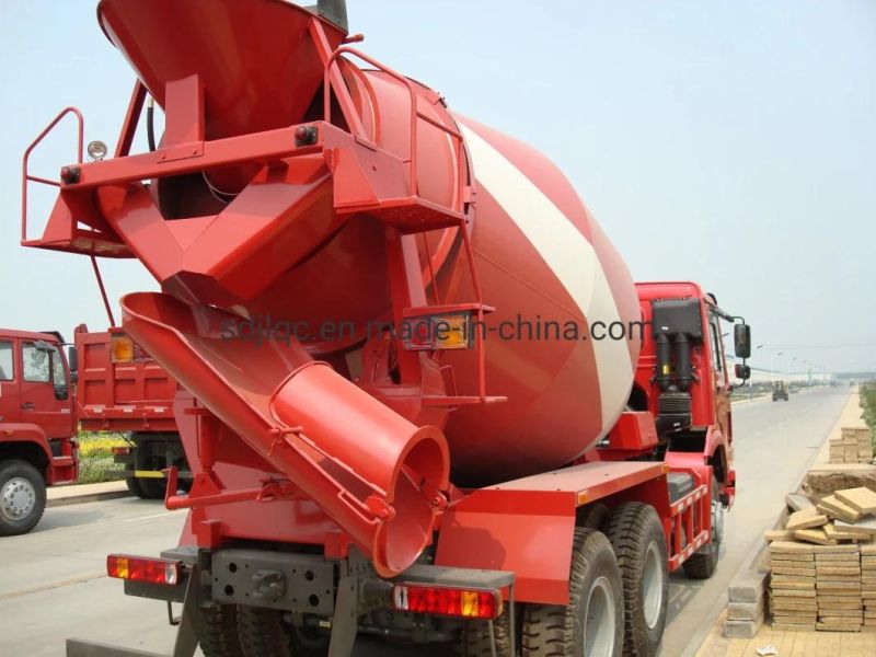 Chinese Good Quality Low Price 371HP Left Hand Driving Concrete Mixer Truck