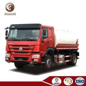 Sinotruk HOWO 4X2 Water Tank Truck with 266HP Engine, 16000L 16cbm 16m3 Water Tanker Truck for Sale