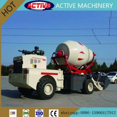 New Condition Self-Loading Concrete Mixer Truck with 2.8 Cube Meters Drum