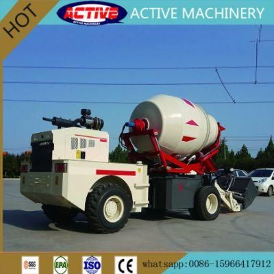 New Condition Self-Loading Concrete Mixer Truck with 2.8 Cube Meters Drum