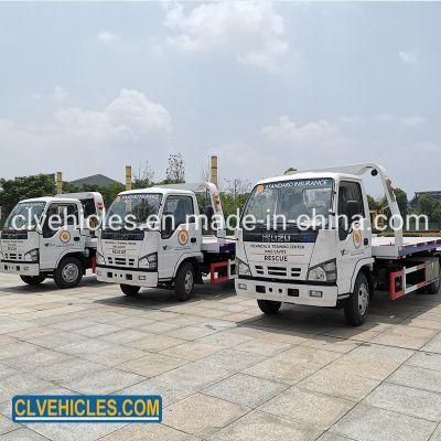 Japanese 1suzu 5tons Wrecker Flatbed Tow Truck Road Wrecker Rescue Truck for Sale