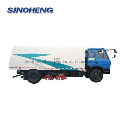 Dongfeng 145 Industrial Vacuum Road Sweeper Truck with Water Spray and Suction