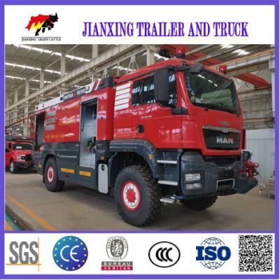 New Factory City Recuse Emergency Water Tender Red Fire Truck Foam Tanker Truck in Myanmar