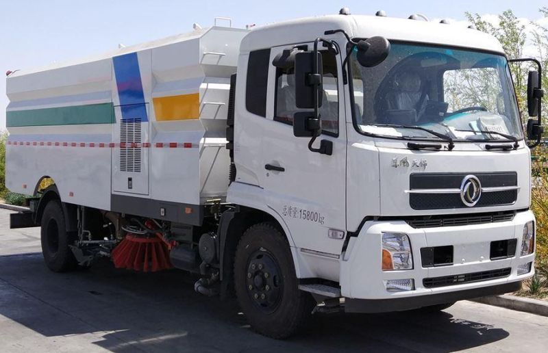 Dongfeng 4X2 10m3 Vacuum Road Sweeper Truck Euro IV Diesel Engine