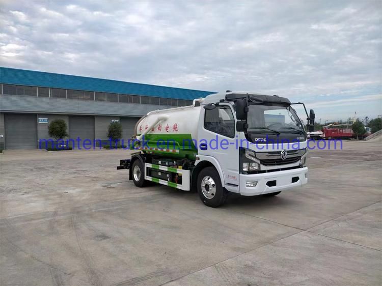 Dongfeng 5m3 5cbm 5000L Electric Vacuum Sewage Suction Tanker Truck