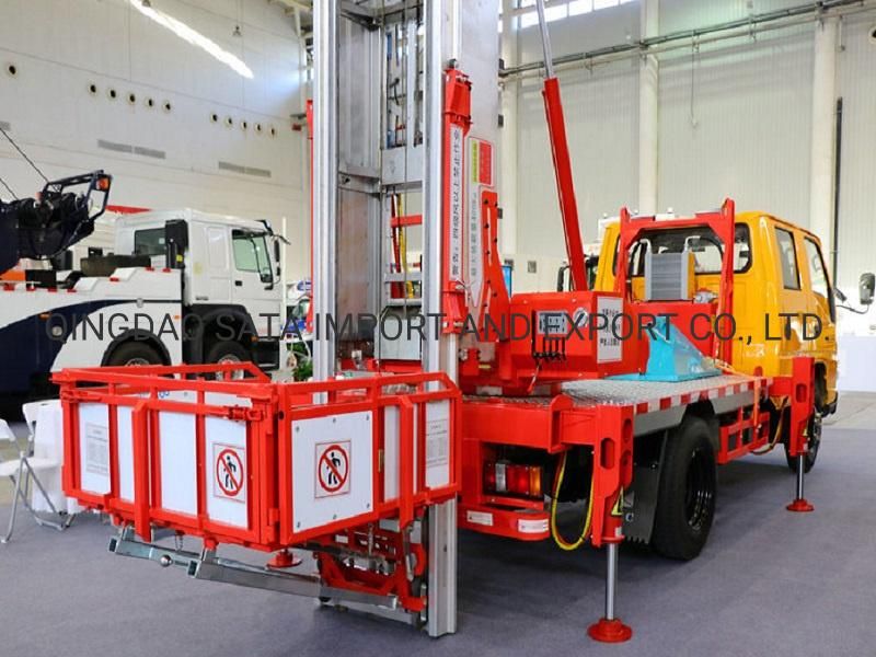 China New 28m High Aerial Work Platform Truck with Ladder