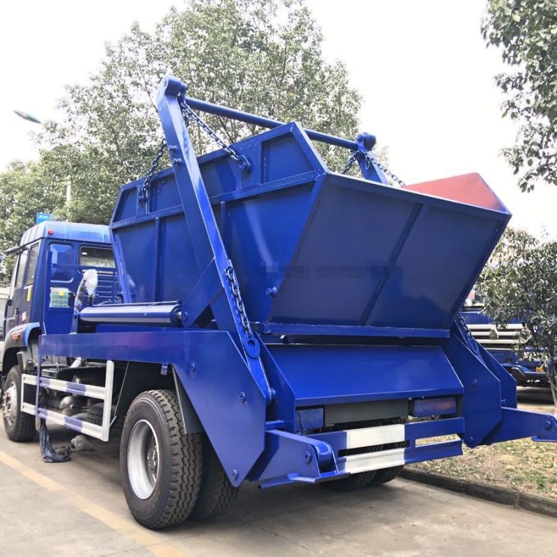 Sinotruk HOWO Golden Prince Right Hand Drive 8m3 10m3 Swing Arm Skip Loader Garbage Truck Dimensions