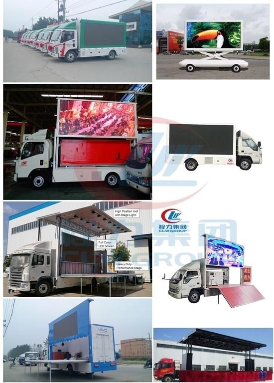 Portable Stage Platform JAC 9m Mobile LED Advertising Stage Truck