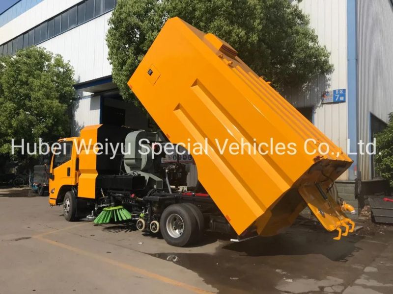 6-8 Cbm Factory Price Road Street Garbage Cleaning Sweeper Truck with 4 Brushes Diesel Engine Road Sweeper Truck