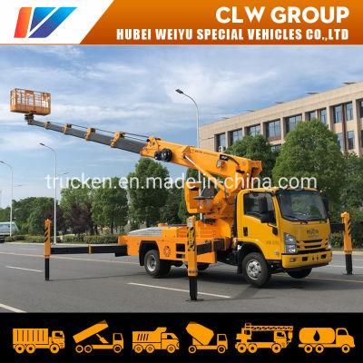 Japan Brand 6 Wheels 22 Meters Hydraulic Telescopic Boom Aerial Platform High-Altitude Working High Platform Operation Truck