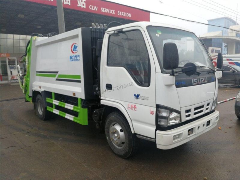 Isuzu 600p Compactor Garbage Truck for Sale 4m3 5m3 6m3