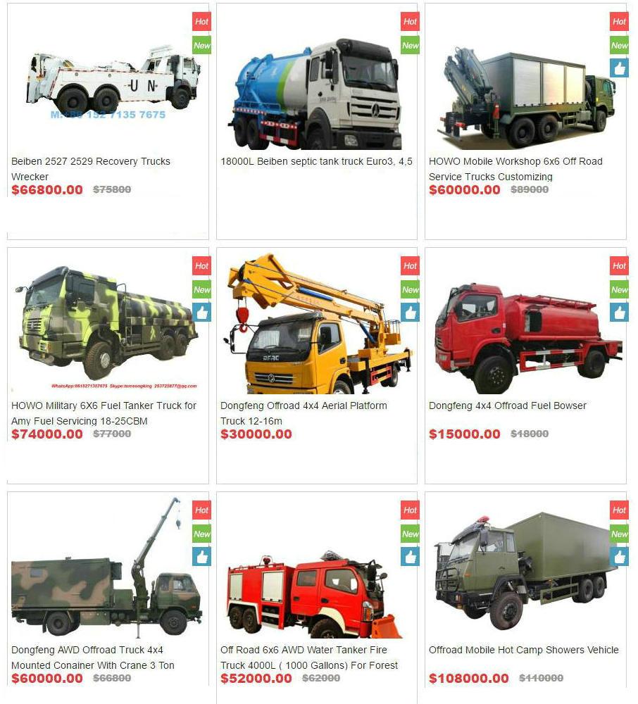 HOWO Mobile Workshop 6X6 off Road Service Trucks Customizing