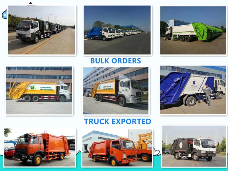 5cbm Trash Container Rubbish Lorry Refuse Transport Truck Waste Compactor Garbage Truck