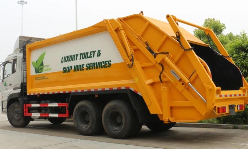 6*4 18m3 Dongfeng Rear Load Refuse Collector Garbage Compactor Truck