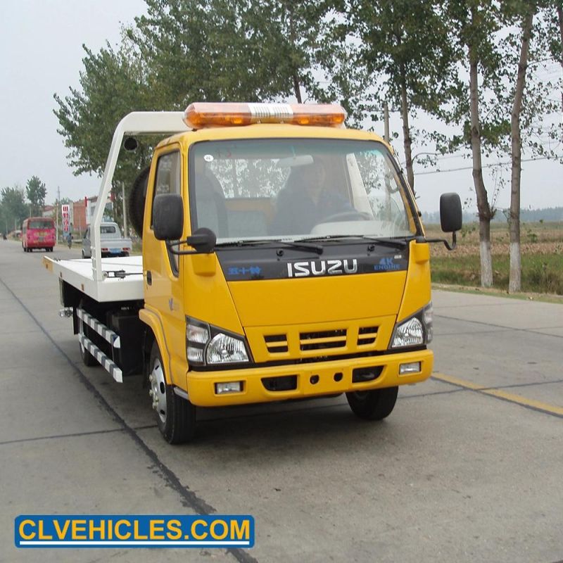 China Isuzu 600p Wrecker Truck Flatbed Tow Truck Tow Truck Towing Truck