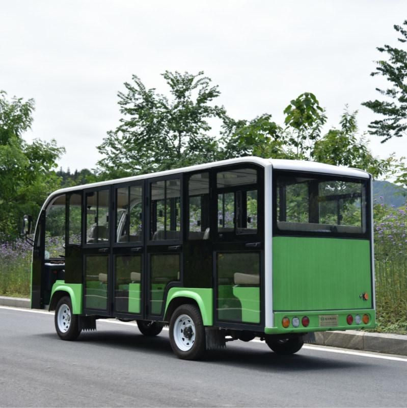 New 14 Seaters Electric Colsed Sightseeing Bus