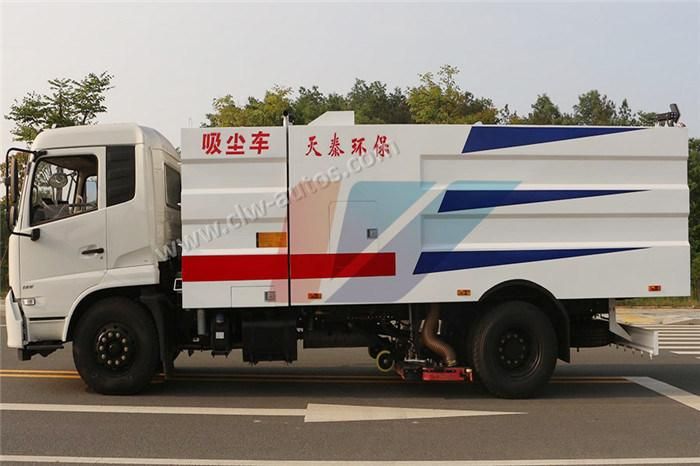 Dongfeng 4X2 10cbm Truck Mounted Vacuum Street Sweeper Road Cleaning Truck