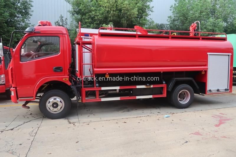 Factory Direct Sale Cheap Dongfeng DFAC 5m3 5000liters Water Fire Truck