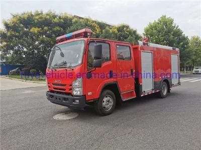 High Quality Japanese Isuz 3.5tons 3.5t 3500L Pump Water Fire Engine Truck