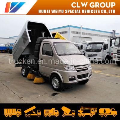 Small Street Cleaner Sweeping Vehicle Road Sweeper Truck Mobile Cleaning Tanker Truck