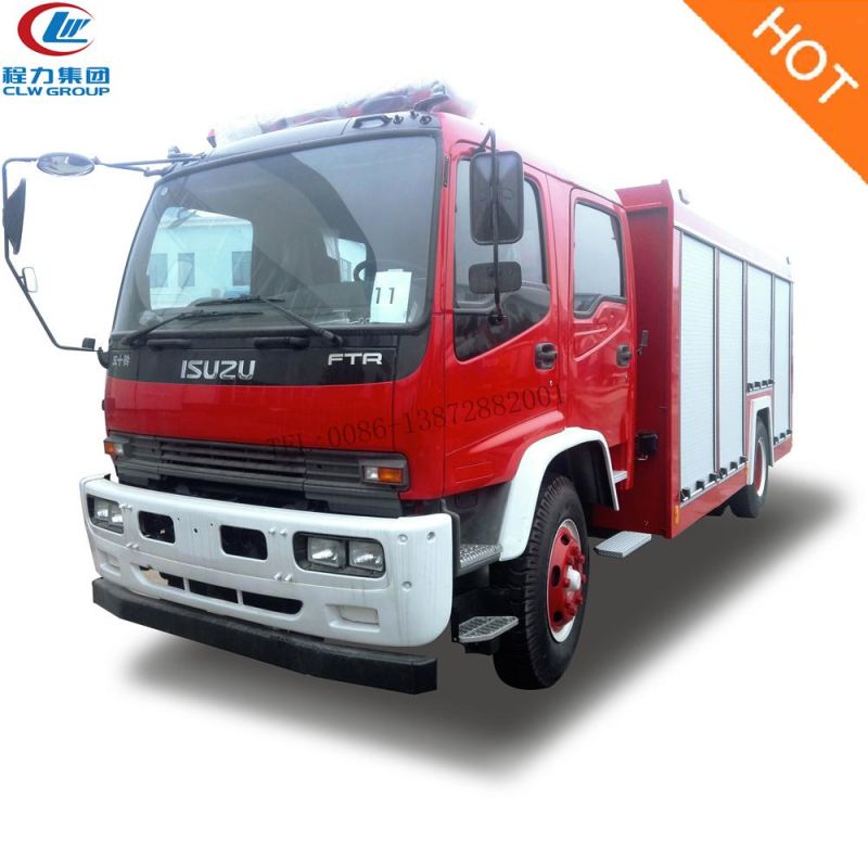 Good Quality Isuzu Fvr Fire Truck with Crane 8000liters