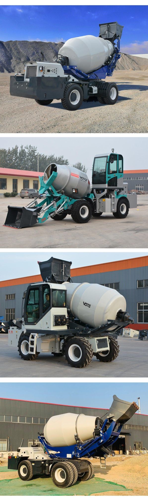 China-Shandong Diesel Vote Bulk Multiple Models Optional Truck Concrete Mixer