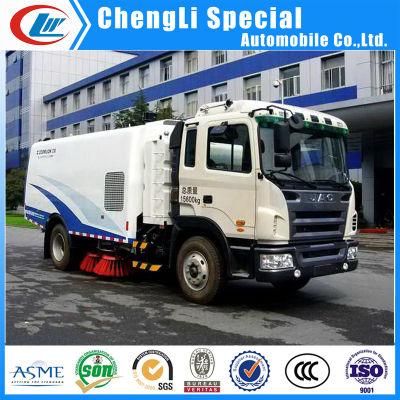 Factory Price High Performance 4*6 Hydraulic Broom Road Sweeping Truck with Vacuum Suction