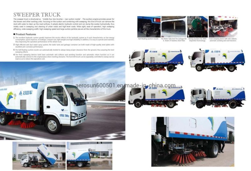 Aerosun 5cbm Cgj5071tsle5 Road Sweeper Isuzu Truck