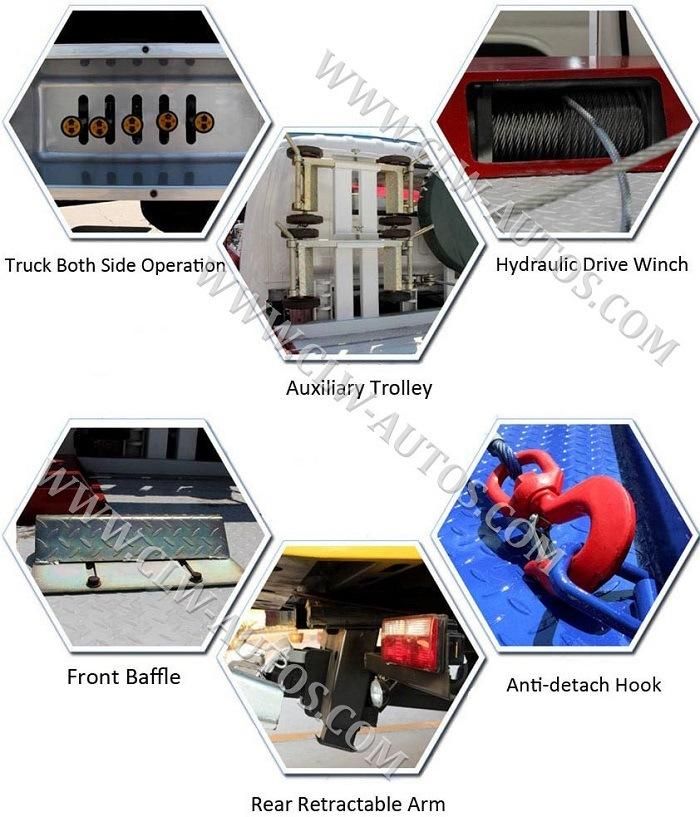 Platform Car Carrier Tilt Tray Body Road Recovery Tow and Lift Rollback Wrecker Truck