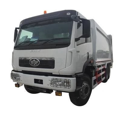 Made in China FAW 18 cubic meter garbage compactor truck