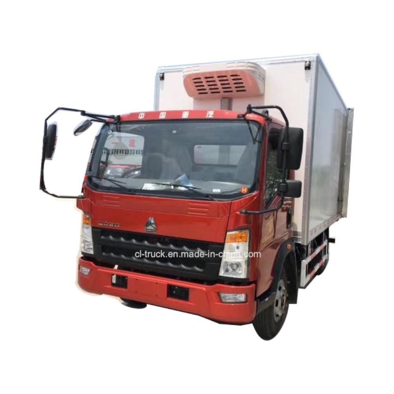 Good Quality Factory Selling Sinotruk HOWO Light 4tons 5tons Freezer Refrigerated Truck Prices
