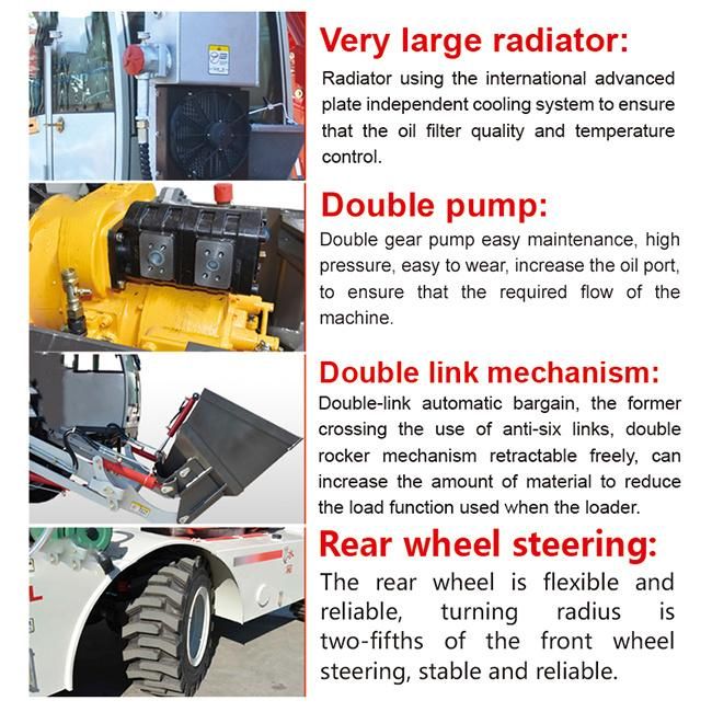 4.0 Cubic Meter Mixing Drum Mobile Self Loading Truck Mixer China Manufacturer