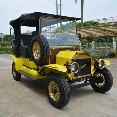 New Chinese Factory Vintage Style 4 Seater Electric Classic Car Golf Carts