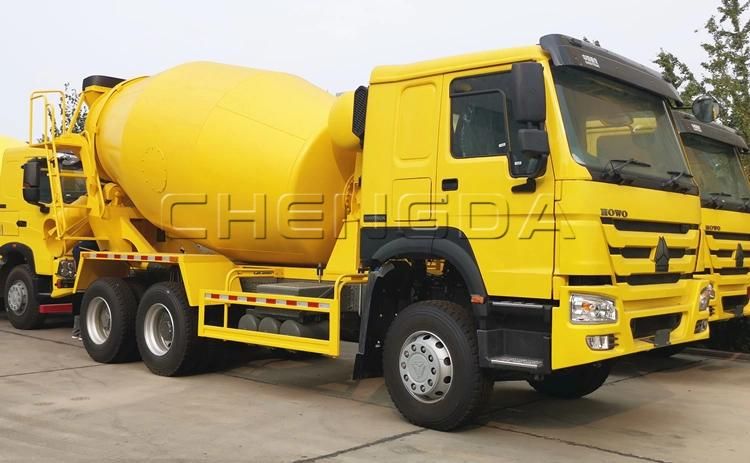 10cbm HOWO Used Trucks Cement Mixing Pump Concrete Mixer Truck