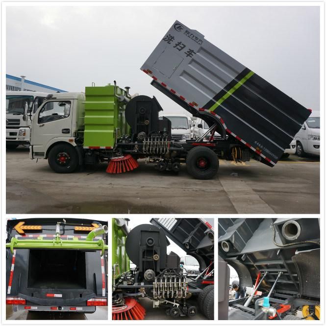 Light Duty High Pressure Road Washing and Sweeping Truck Vacuum Road Sweeper Truck