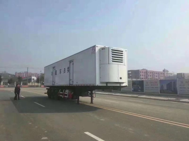 3 Axles Refeer Semi Trailer Truck -15c Loading Capacity Is 40tons Vans Cold Freezer Box Refrigerated Trailer Truck Cheap Price