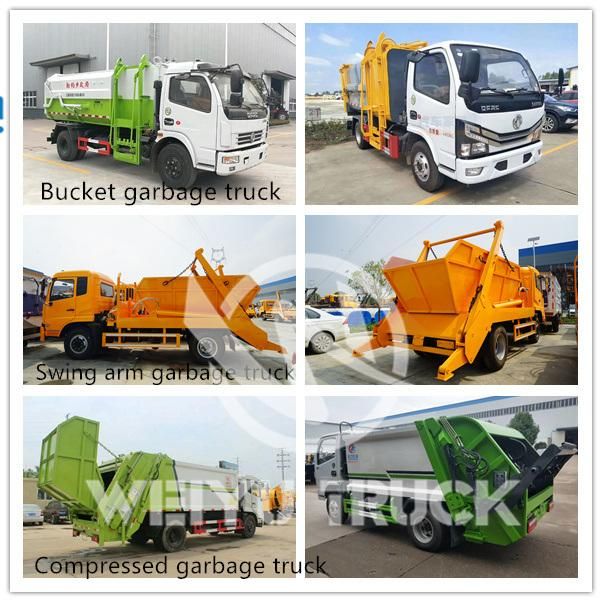 Factory Price Sealed Dump Garbage Truck Dongfeng 4*2 Garbage Collection Truck